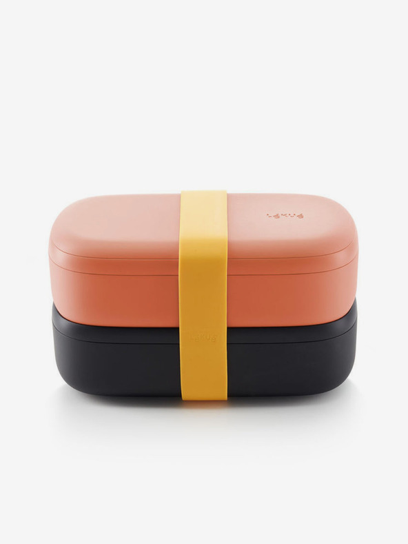 Lékué Schwarz-orange Lékué LunchBox To Go (1000 ml)