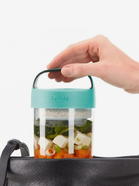 Lékué Türkisfarbene Lékué Jar To Go Brotzeitbox (600 ml)