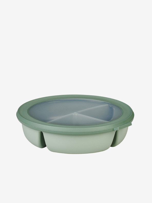 Mepal Hellgrüne Schale mit drei Fächern Mepal Bento-Schale Cirqula 250+250+500 ml