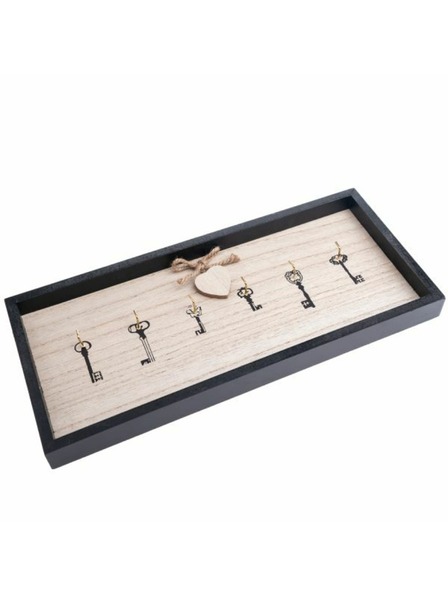 Casa de Engel Schlüsselhalter aus Holz, 6 Haken, 2/12