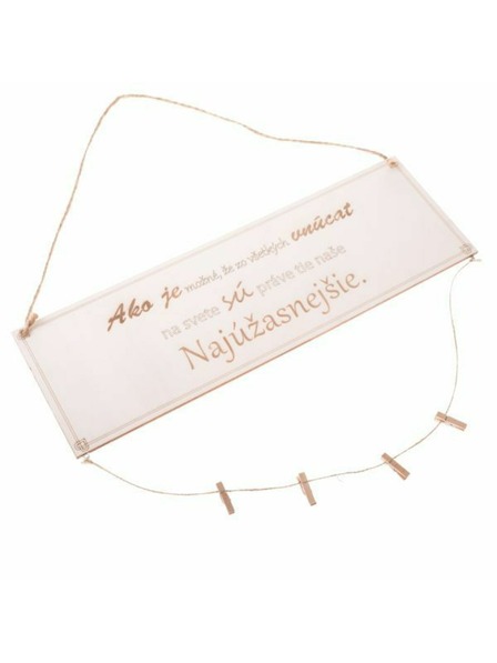 Casa de Engel Hängeschild aus Holz mit Aufschrift (SK), 0/10