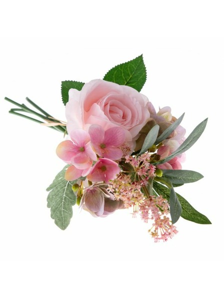 Casa de Engel Künstlicher Blumenstrauß mit Hortensien und Olivenblättern, 24/144