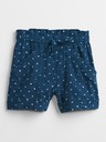 GAP Gemusterte Kinder Shorts aus Leinen Utility GAP