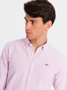 Ombre Clothing Herren-Baumwollhemd REGULAR FIT mit feinen Streifen Ombre Clothing