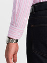 Ombre Clothing Herren-Baumwollhemd REGULAR FIT mit feinen Streifen Ombre Clothing