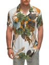 Ombre Clothing Herren Viskose gemustertes Kurzarm-Shirt OM-SHPS-0113 Ombre Clothing weiß