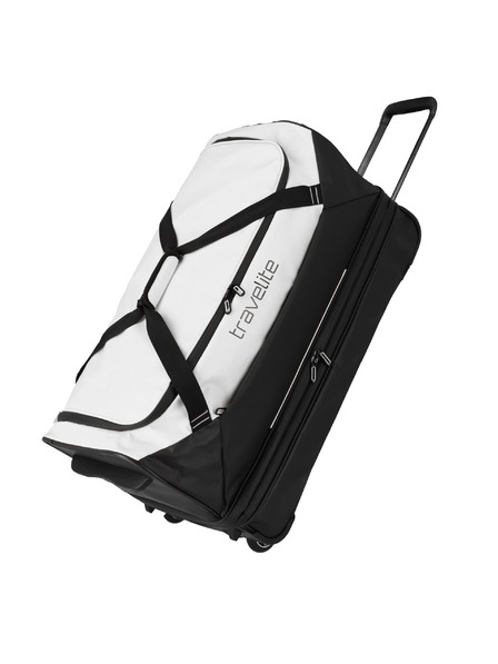 Travelite Travelite Basics Wheeled Duffle exp. Schwarz/Weiß