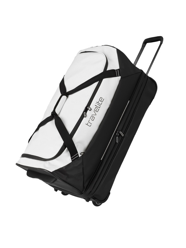 Travelite Travelite Basics Wheeled Duffle exp. Schwarz/Weiß