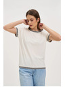 Moodo Damen T-Shirt Weiß Moodo