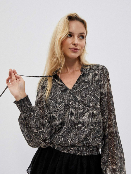 Moodo Schwarze Damenbluse Moodo