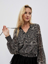 Moodo Schwarze Damenbluse Moodo