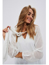 Moodo Weiß Damen Bluse Moodo