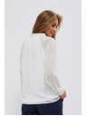 Moodo Weiß Damen Bluse Moodo