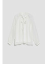 Moodo Weiß Damen Bluse Moodo