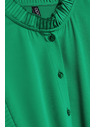 Moodo Grüne Damenbluse Moodo