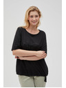 Moodo Damen-Schwarzes T-Shirt Moodo