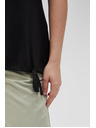 Moodo Damen-Schwarzes T-Shirt Moodo
