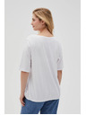 Moodo Damen-Weißes T-Shirt Moodo