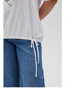 Moodo Damen-Weißes T-Shirt Moodo