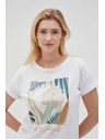 Moodo Damen T-Shirt Weiß Moodo