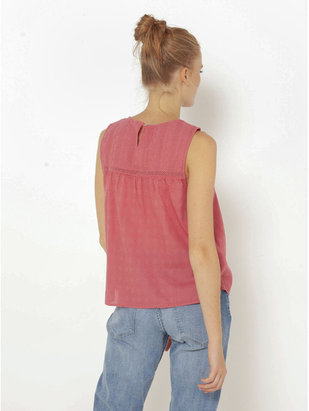 CAMAIEU Rosa kariertes Oberteil CAMAIEU