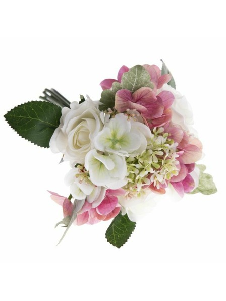 Casa de Engel Künstlicher Blumenstrauß mit Rosen und Hortensien, 24/144