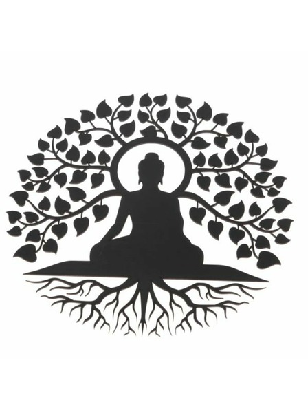 Casa de Engel Holz-Wanddekoration - Baum mit Buddha, 0/25