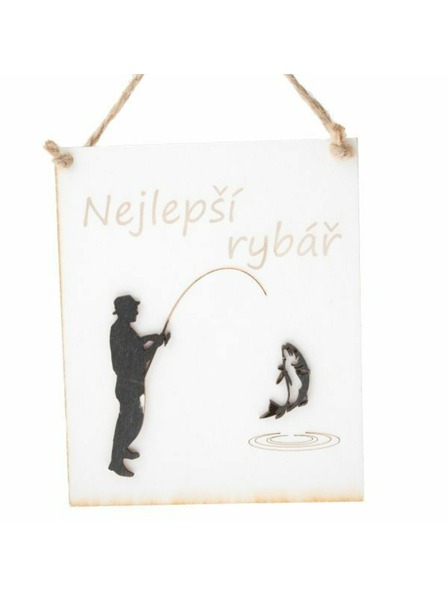 Casa de Engel Holz-Hängeschild mit Aufschrift (CZ), 0/50