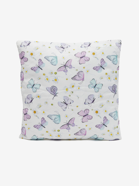 Kaemingk Weißes Outdoor-Kissen mit Kaemingk-Motiv