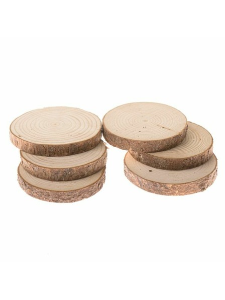 Casa de Engel Natürliche Holzplatte - 6er Set, 0/36