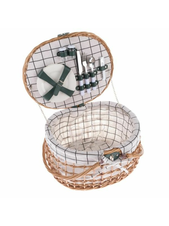 Casa de Engel Picknickkorb aus Weide für 2 Personen, 0/2