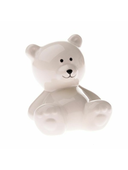 Casa de Engel Keramikspardose - Teddybär, weiß, 0/18