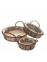 Casa de Engel Pflanzgefäß aus Holz mit PVC - 3er Set, 0/6