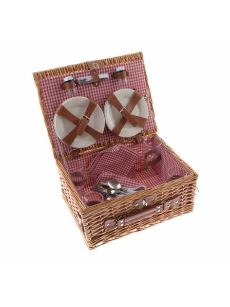 Casa de Engel Flechtwerk Picknickkorb für 4 Personen, 0/2