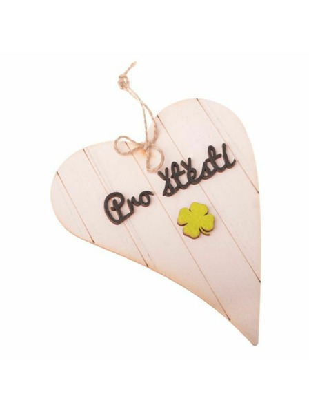 Casa de Engel Holz-Herz-Anhänger mit Aufschrift (CZ), 0/100