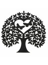 Casa de Engel Holzdekoration für die Wand - Baum mit Schmetterlingen, 0/25