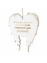 Casa de Engel Holz-Hängeflügel mit Aufschrift (CZ), 0/50