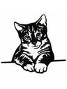 Casa de Engel Holz-Wanddekoration - Katze, 0/25