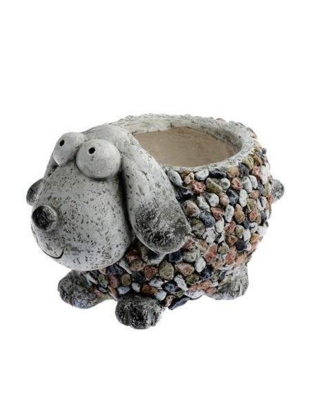 Casa de Engel Gartenpflanzer - Hund (Polyresin), 0/2