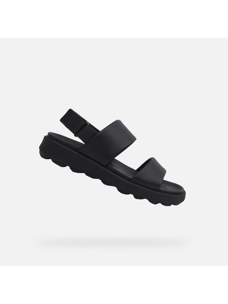 Geox Schwarze Herren Geox Spherica Ec6 Sandalen