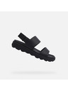 Geox Schwarze Herren Geox Spherica Ec6 Sandalen