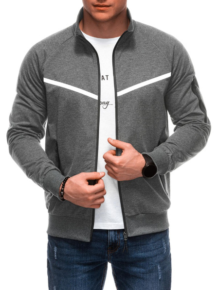 Edoti Herren Sweatjacke B1708 - grau OTHER