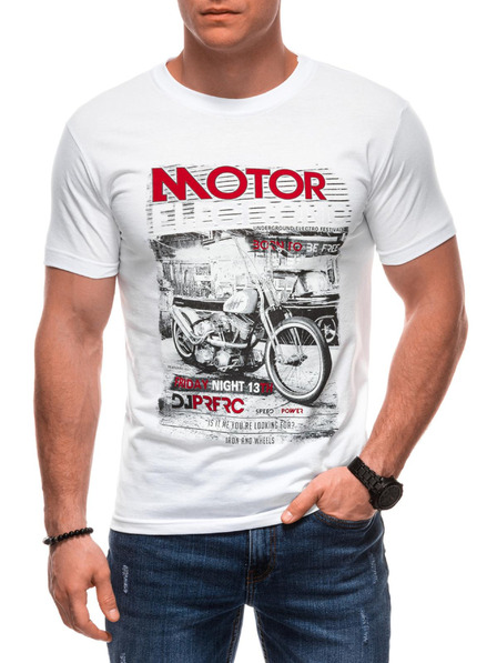 Edoti Herren T-Shirt mit Aufdruck 1982S - dunkelblau OTHER