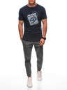 Edoti Herren T-Shirt mit Aufdruck 1982S - dunkelblau OTHER