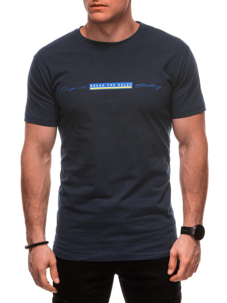 Edoti Herren T-Shirt mit Aufdruck S2033 - weiß OTHER