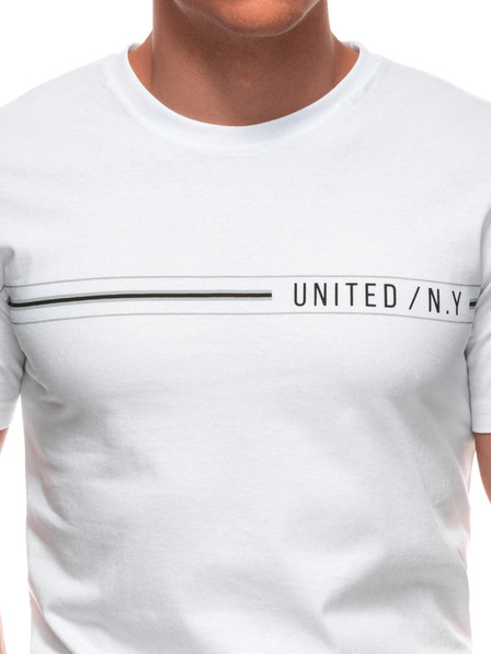 Edoti Herren T-Shirt mit Aufdruck S2025 - weiß OTHER