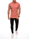 Edoti Herren T-Shirt mit Aufdruck S2025 - orange OTHER