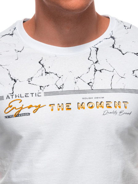 Edoti Herren T-Shirt mit Aufdruck S2033 - weiß OTHER