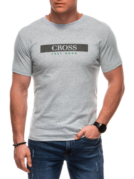 Edoti Herren T-Shirt mit Aufdruck S2033 - weiß OTHER
