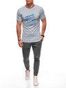 Edoti Herren T-Shirt mit Aufdruck S2033 - weiß OTHER